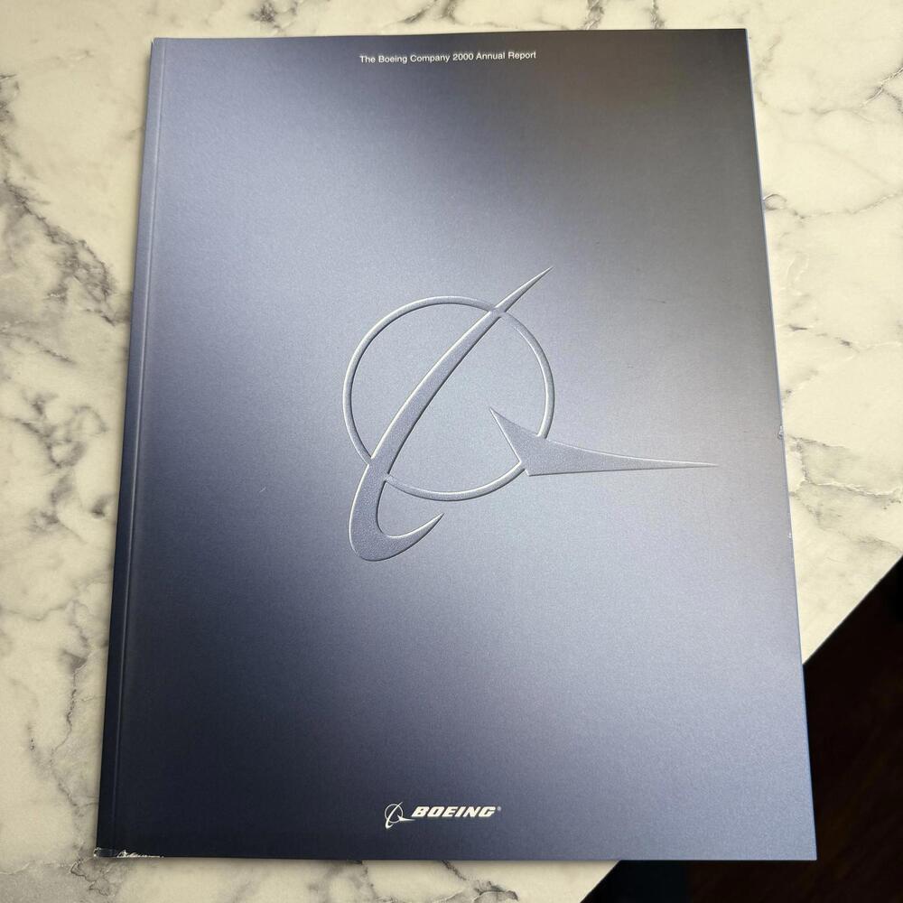 Boeing Company Annual Report 2000 Paperback Corporate Aviation History Book